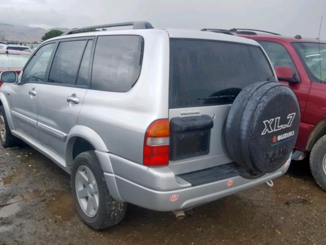 JS3TX92VX24130287 - 2002 SUZUKI XL7 PLUS SILVER photo 3