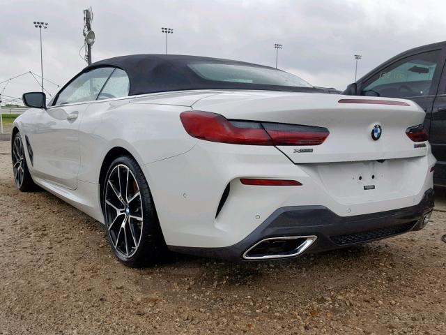 WBAFY4C53KBJ98787 - 2019 BMW M850XI WHITE photo 3