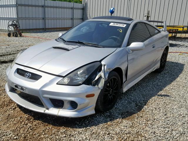 JTDDR32T740168868 - 2004 TOYOTA CELICA GT GRAY photo 2