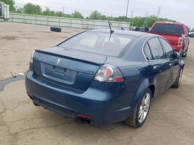 6G2EC57Y19L185667 - 2009 PONTIAC G8 GT BLUE photo 4