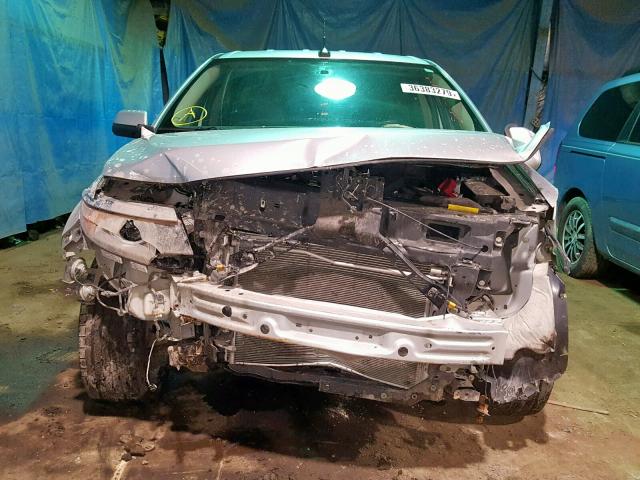 2FMDK3KC5EBA26275 - 2014 FORD EDGE LIMIT SILVER photo 9