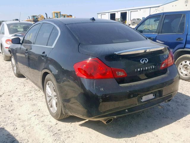 JN1CV6AP5AM403174 - 2010 INFINITI G37 BASE BLACK photo 3