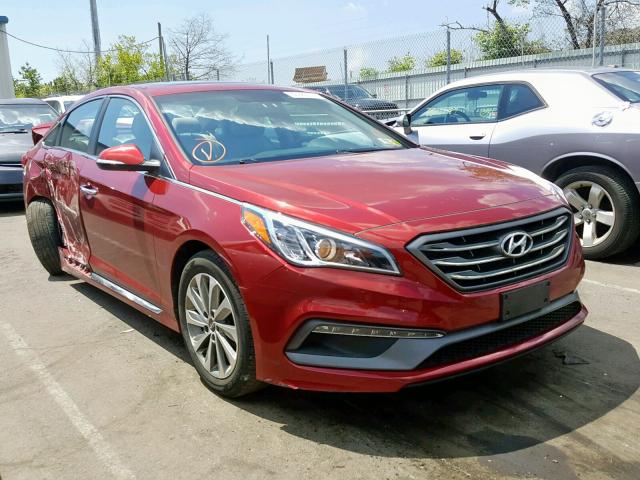 5NPE34AF3GH428259 - 2016 HYUNDAI SONATA SPO RED photo 1