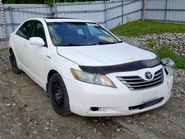 4T1BB46K09U070196 - 2009 TOYOTA CAMRY HYBR WHITE photo 1