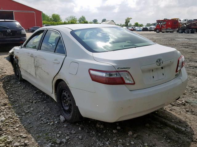 4T1BB46K09U070196 - 2009 TOYOTA CAMRY HYBR WHITE photo 3