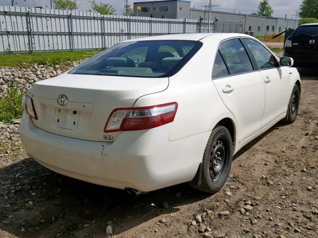 4T1BB46K09U070196 - 2009 TOYOTA CAMRY HYBR WHITE photo 4