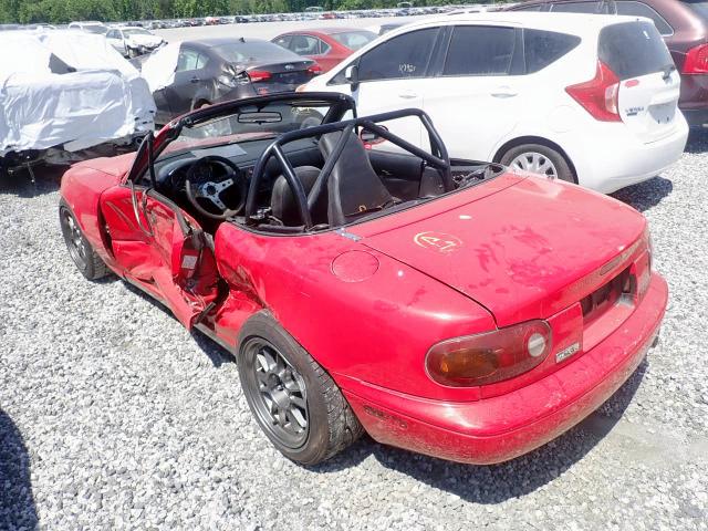 JM1NA3512L0143011 - 1990 MAZDA MX-5 MIATA RED photo 3