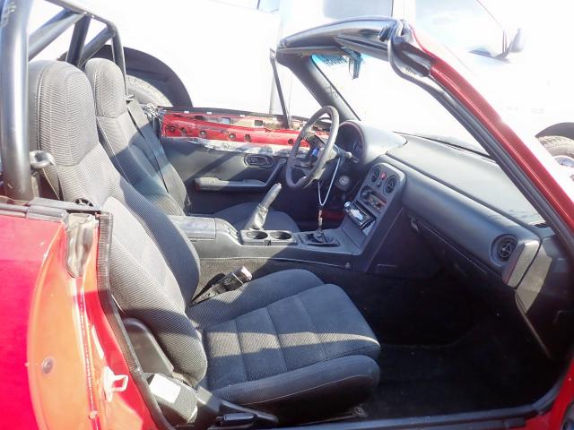 JM1NA3512L0143011 - 1990 MAZDA MX-5 MIATA RED photo 5