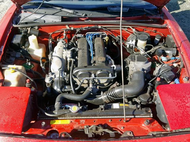 JM1NA3512L0143011 - 1990 MAZDA MX-5 MIATA RED photo 7