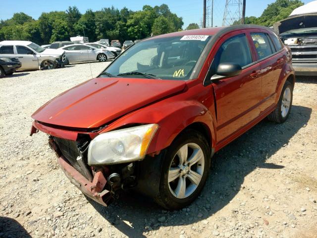 1B3CB4HA0AD632620 - 2010 DODGE CALIBER SX ORANGE photo 2