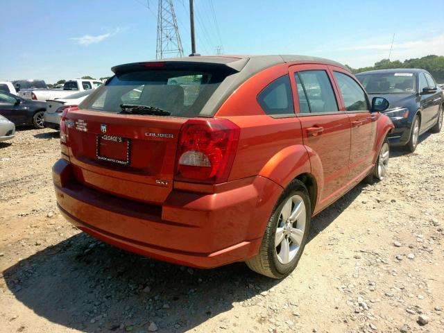 1B3CB4HA0AD632620 - 2010 DODGE CALIBER SX ORANGE photo 4