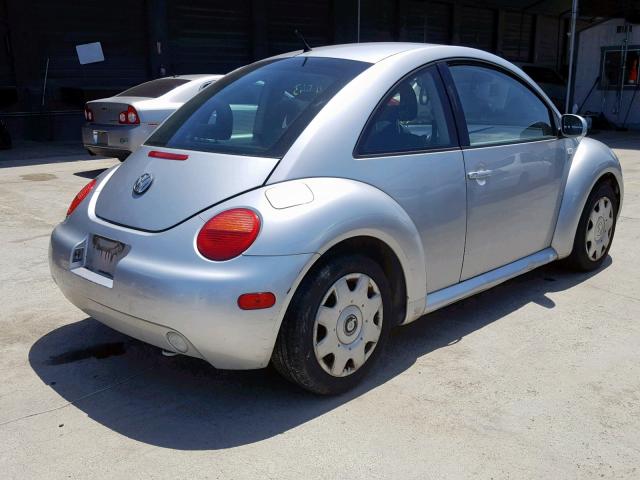 3VWBT21C11M410595 - 2001 VOLKSWAGEN NEW BEETLE ნაცრისფერი ფოტო 4
