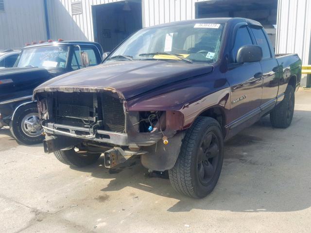 1D7HA18K34J277839 - 2004 DODGE RAM 1500 S BURGUNDY photo 2