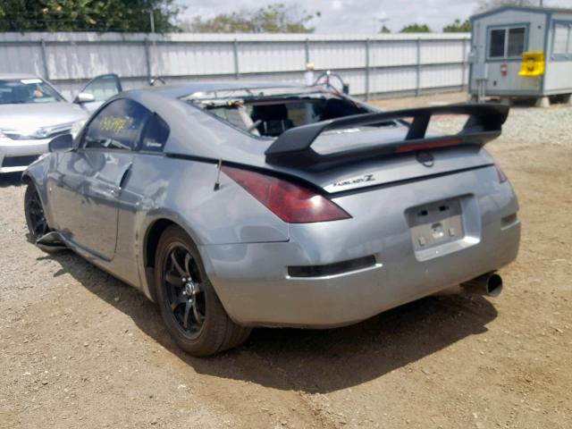 JN1AZ34E34T060962 - 2004 NISSAN 350Z COUPE GRAY photo 3