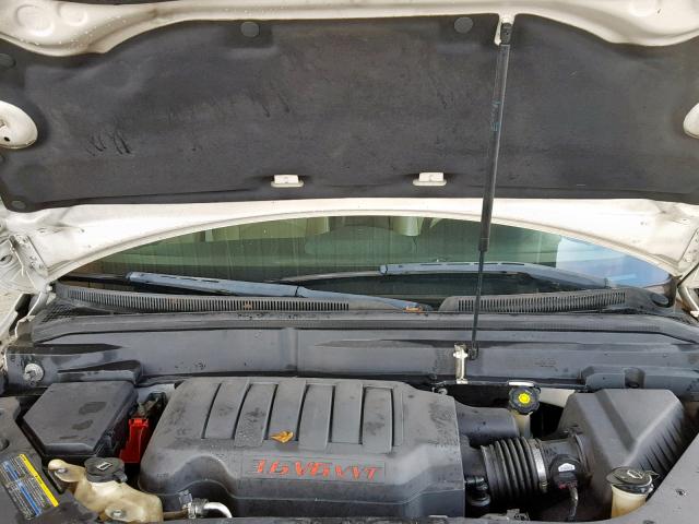 5GAER23788J104730 - 2008 BUICK ENCLAVE CX WHITE photo 7