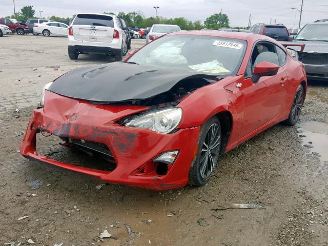 JF1ZNAA11D2707484 - 2013 TOYOTA SCION FR-S RED photo 2