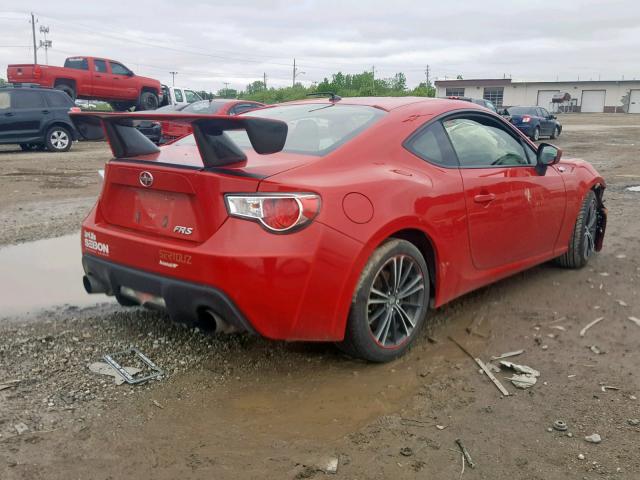 JF1ZNAA11D2707484 - 2013 TOYOTA SCION FR-S RED photo 4