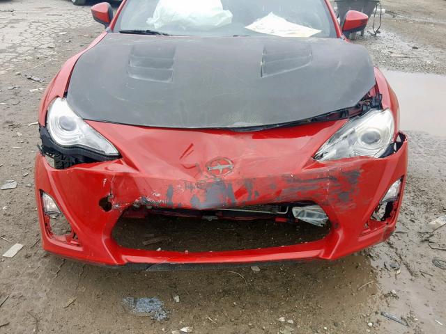 JF1ZNAA11D2707484 - 2013 TOYOTA SCION FR-S RED photo 7