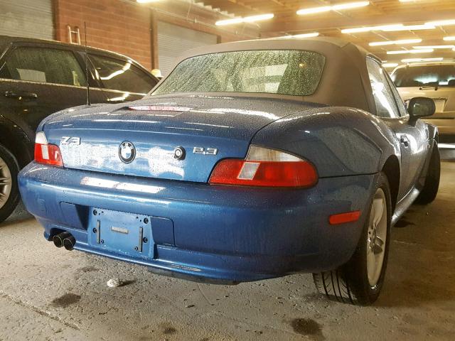 4USCH9347YLG03107 - 2000 BMW Z3 2.3 BLUE photo 4