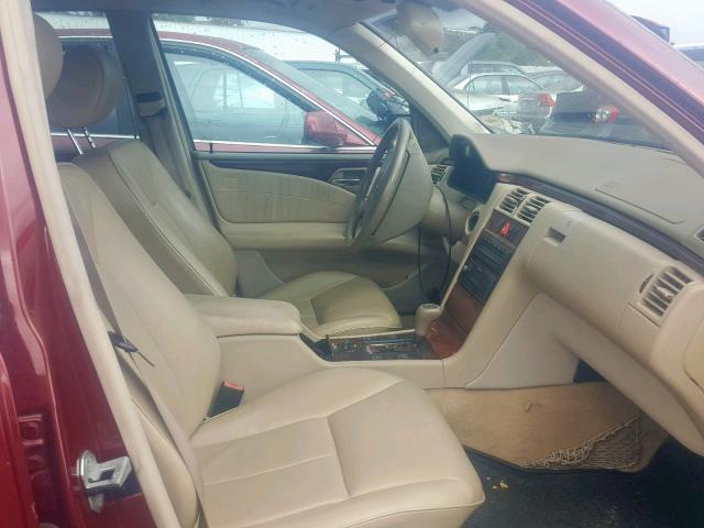 WDBJF65HXXA780600 - 1999 MERCEDES-BENZ E 320 RED photo 5