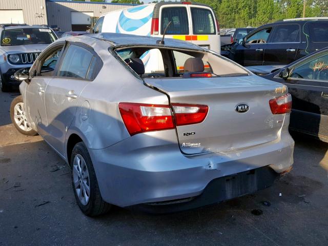 KNADM4A3XG6658113 - 2016 KIA RIO LX SILVER photo 3