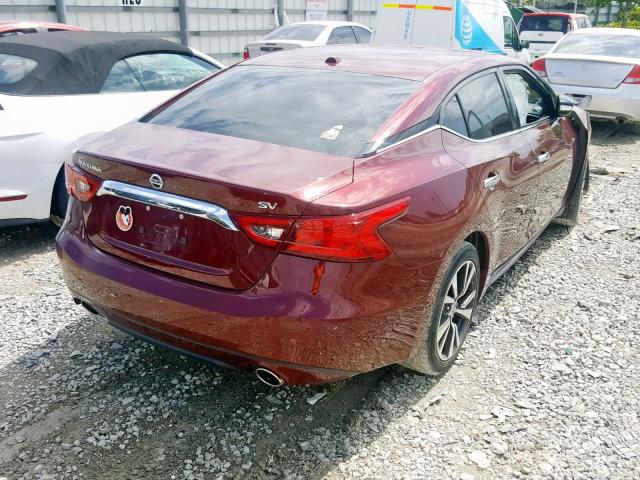 1N4AA6AP9HC365535 - 2017 NISSAN MAXIMA 3.5 RED photo 4