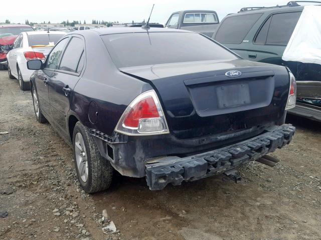 3FAHP06Z48R228654 - 2008 FORD FUSION S BLACK photo 3