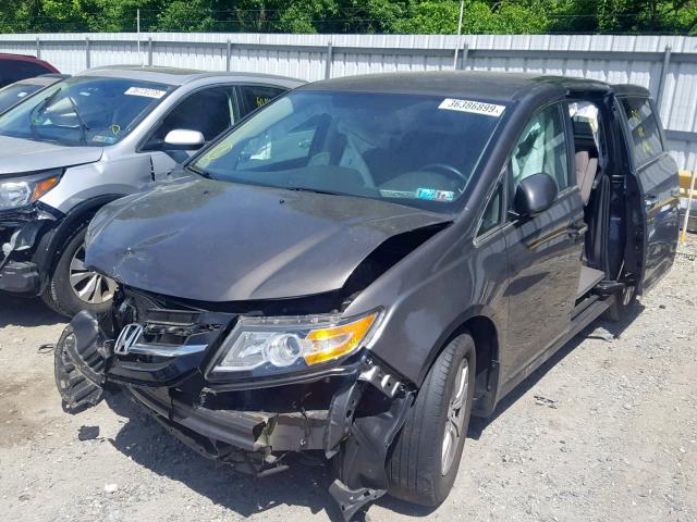 5FNRL5H30GB155119 - 2016 HONDA ODYSSEY SE GRAY photo 2