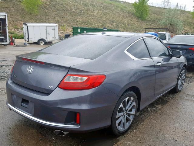 1HGCT2B84EA007538 - 2014 HONDA ACCORD EXL SILVER photo 4