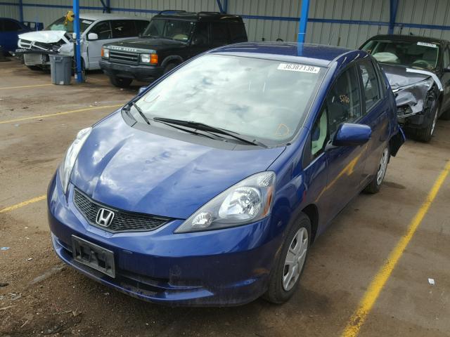 JHMGE8H31DC027160 - 2013 HONDA FIT BLUE photo 2