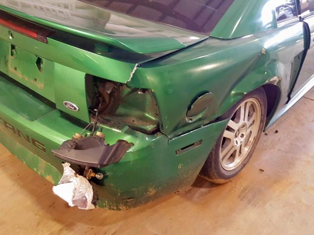 1FAFP40491F165887 - 2001 FORD MUSTANG GREEN photo 9