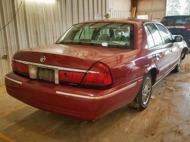 2MEFM74W5WX664048 - 1998 MERCURY GRAND MARQ RED photo 4