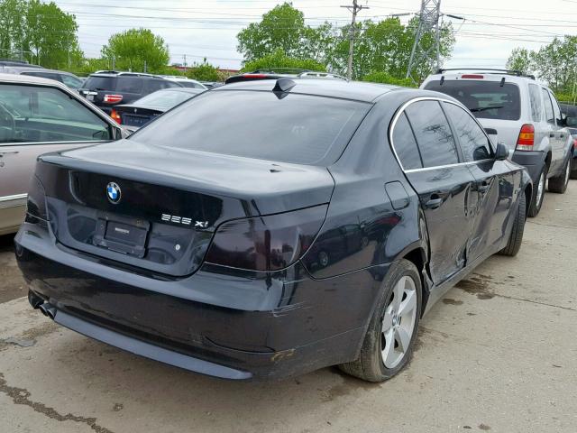 WBANF33536CS37101 - 2006 BMW 525 XI BLACK photo 4