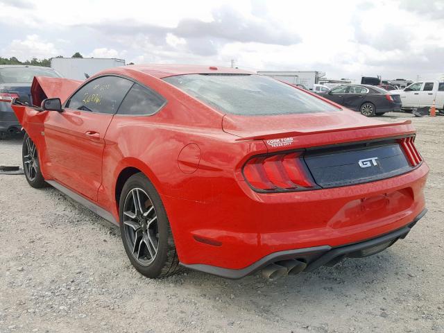 1FA6P8CF0K5134362 - 2019 FORD MUSTANG GT RED photo 3