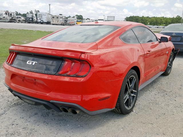 1FA6P8CF0K5134362 - 2019 FORD MUSTANG GT RED photo 4