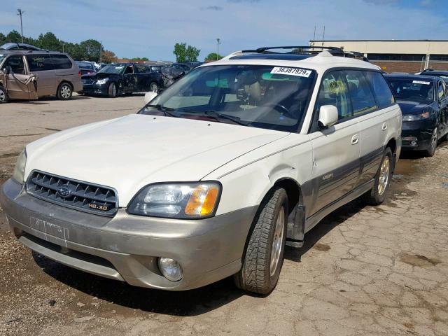 4S3BH806237620882 - 2003 SUBARU LEGACY OUT WHITE photo 2