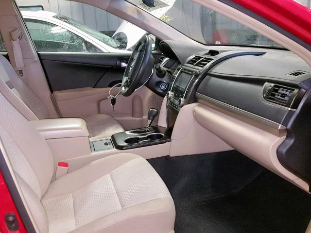 4T4BF1FK5DR336460 - 2013 TOYOTA CAMRY L RED photo 5