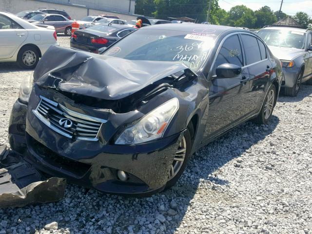 JN1CV6AP1DM713696 - 2013 INFINITI G37 BASE BLACK photo 2