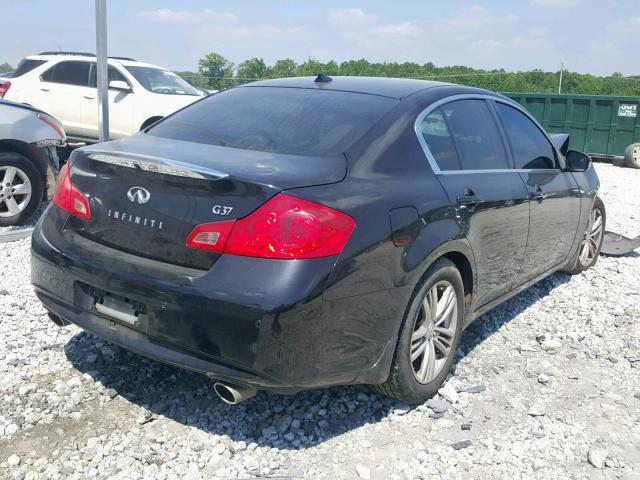 JN1CV6AP1DM713696 - 2013 INFINITI G37 BASE BLACK photo 4