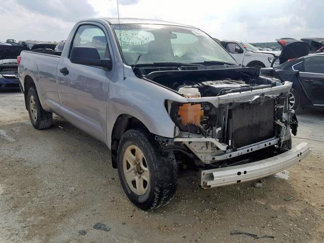 5TFLU5F10AX021180 - 2010 TOYOTA TUNDRA SILVER photo 1