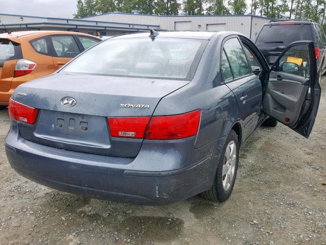 5NPET46C79H531752 - 2009 HYUNDAI SONATA GLS CHARCOAL photo 4