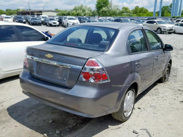 KL1TG5DE6BB175024 - 2011 CHEVROLET AVEO LT GRAY photo 4