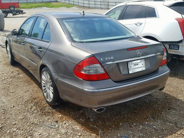 WDBUF56X58B341782 - 2008 MERCEDES-BENZ E 350 GRAY photo 3