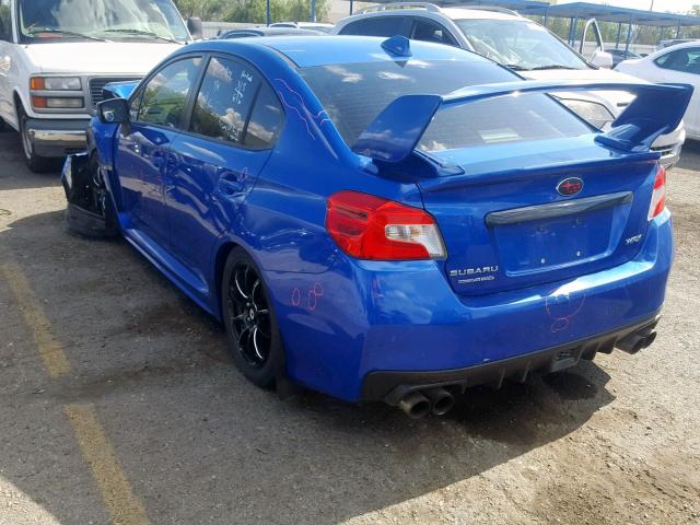 JF1VA1G66F8823194 - 2015 SUBARU WRX LIMITE BLUE photo 3