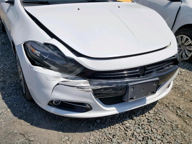 1C3CDFBB5ED771366 - 2014 DODGE DART SXT WHITE photo 9