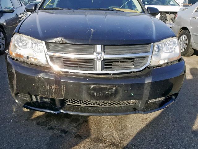 1B3CC1FB2AN235282 - 2010 DODGE AVENGER EX BLACK photo 9