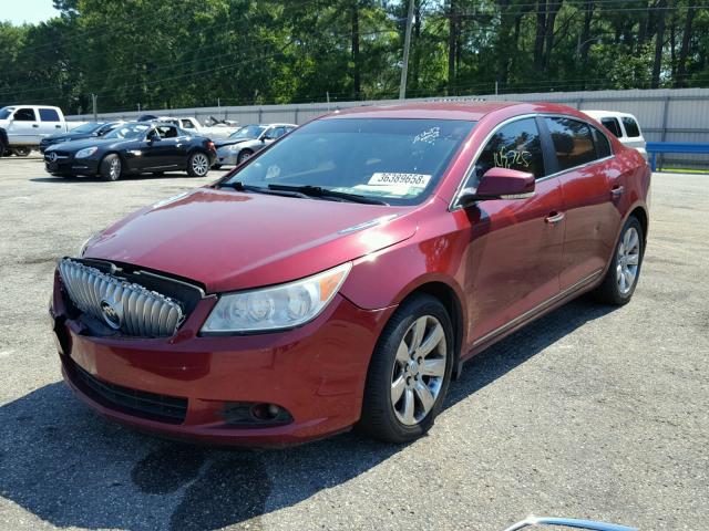 1G4GC5EG1AF235879 - 2010 BUICK LACROSSE C RED photo 2