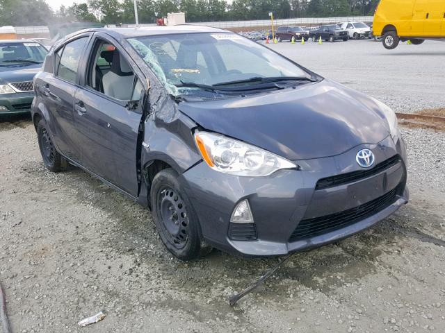 JTDKDTB3XC1510568 - 2012 TOYOTA PRIUS C GRAY photo 1