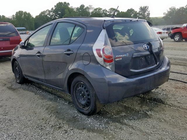 JTDKDTB3XC1510568 - 2012 TOYOTA PRIUS C GRAY photo 3