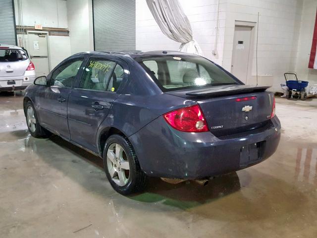 1G1AL58F187213116 - 2008 CHEVROLET COBALT LT BLUE photo 3